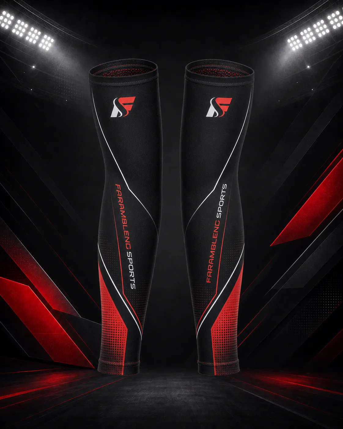 Double-Arm Compression Sleeve Set — Custom Baseball Compression Sleeve | Faramblend Sports
