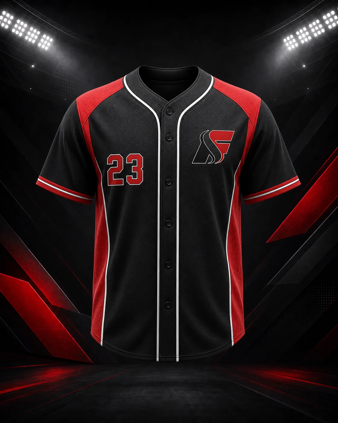 Full-Button Mesh Baseball Jersey — Custom Baseball Jerseys | Faramblend Sports