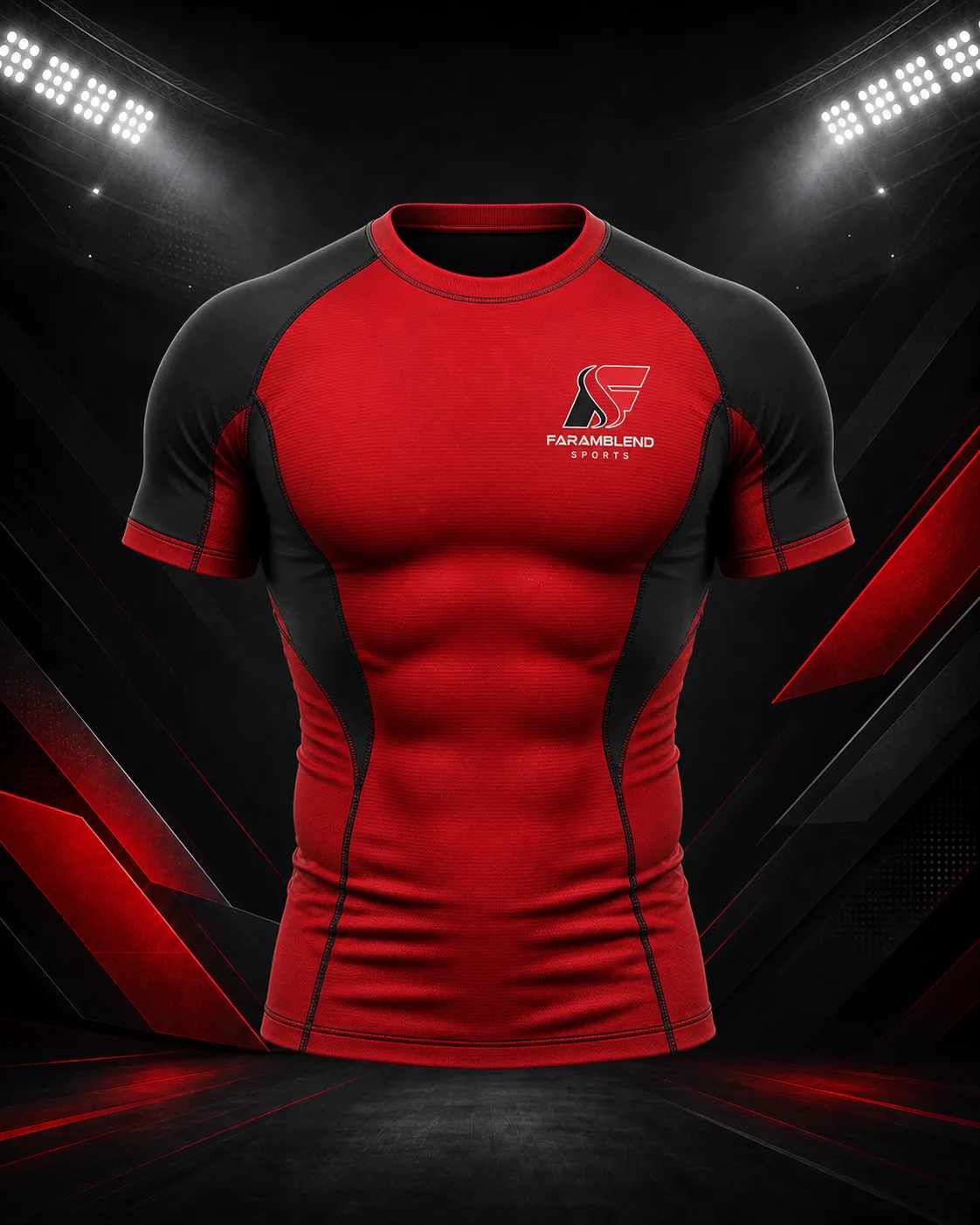 Second-Skin Compression Tee — Custom Compression Tops | Faramblend Sports