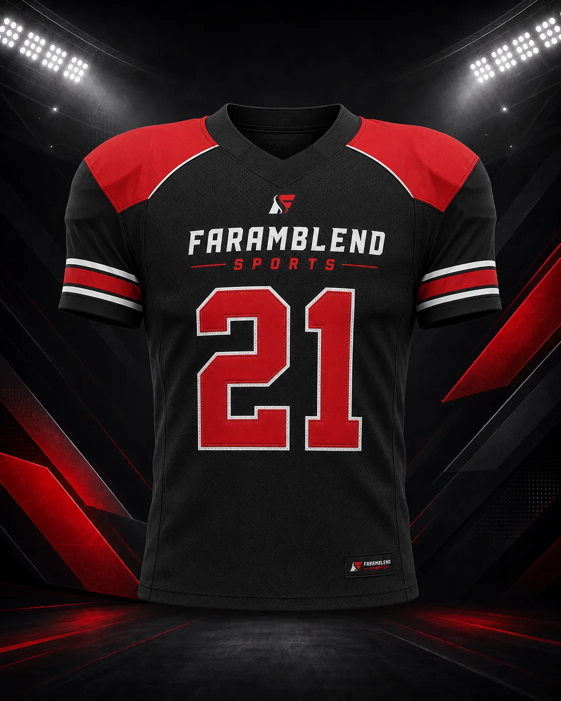 Sublimated Tackle Twill Game Jersey — Custom American Football Jerseys | Faramblend Sports