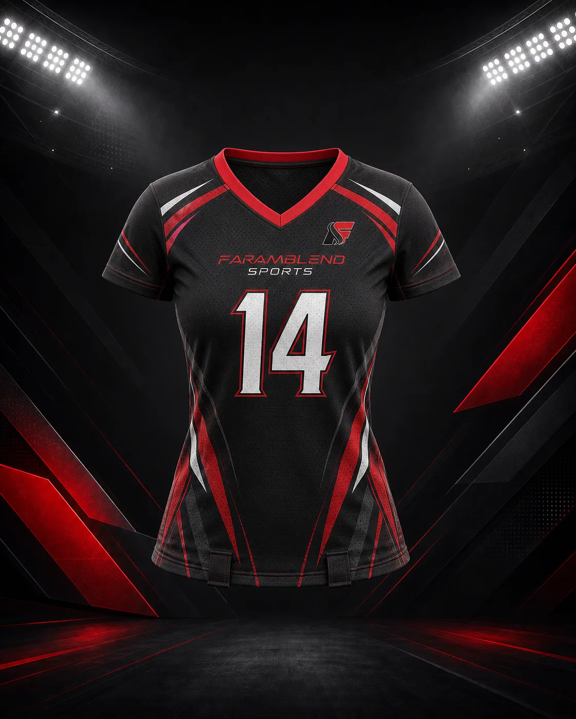 Women's Flag Football Jersey — Custom Flag Football Jerseys | Faramblend Sports