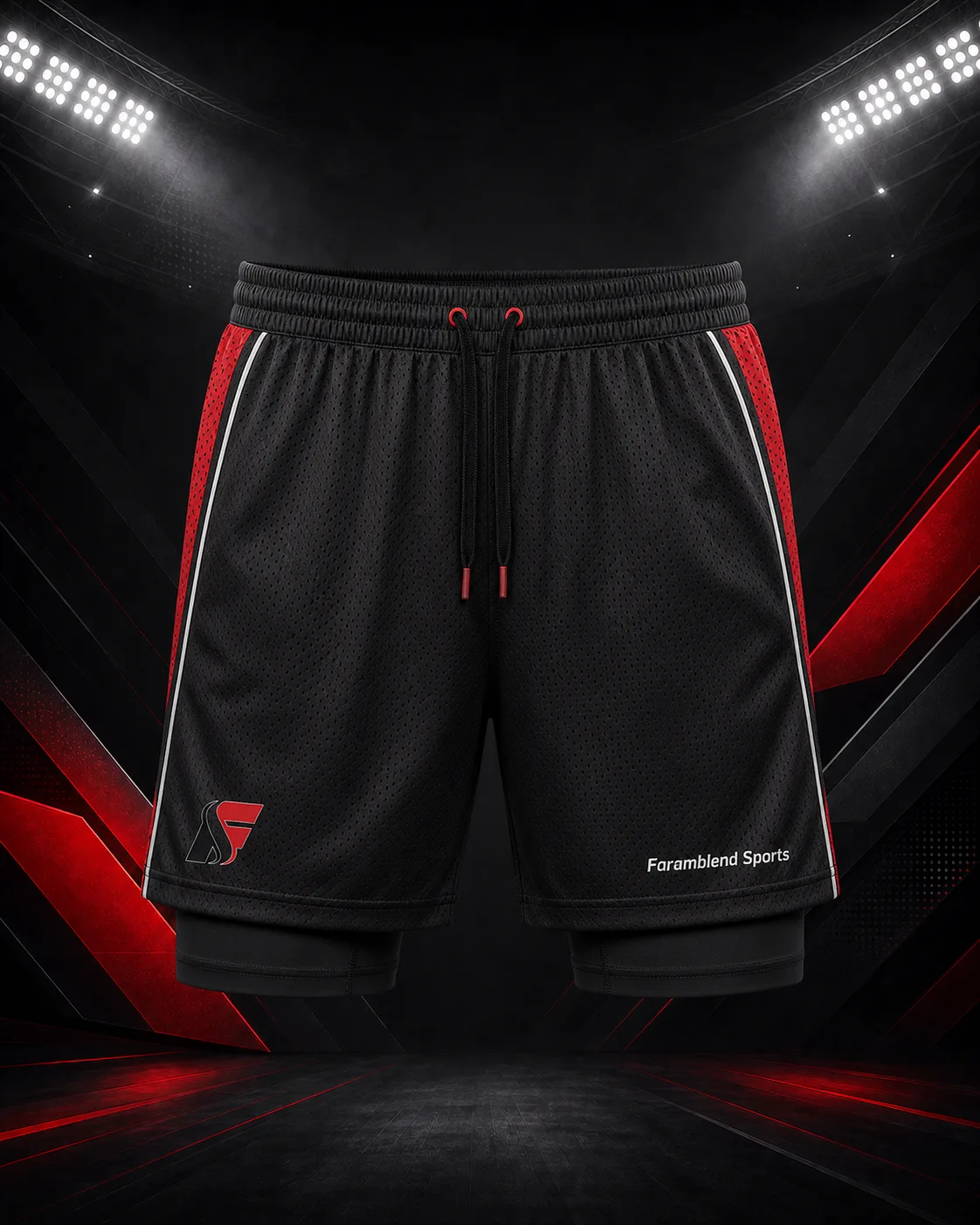 Compression-Lined Football Shorts — Custom Football Shorts | Faramblend Sports