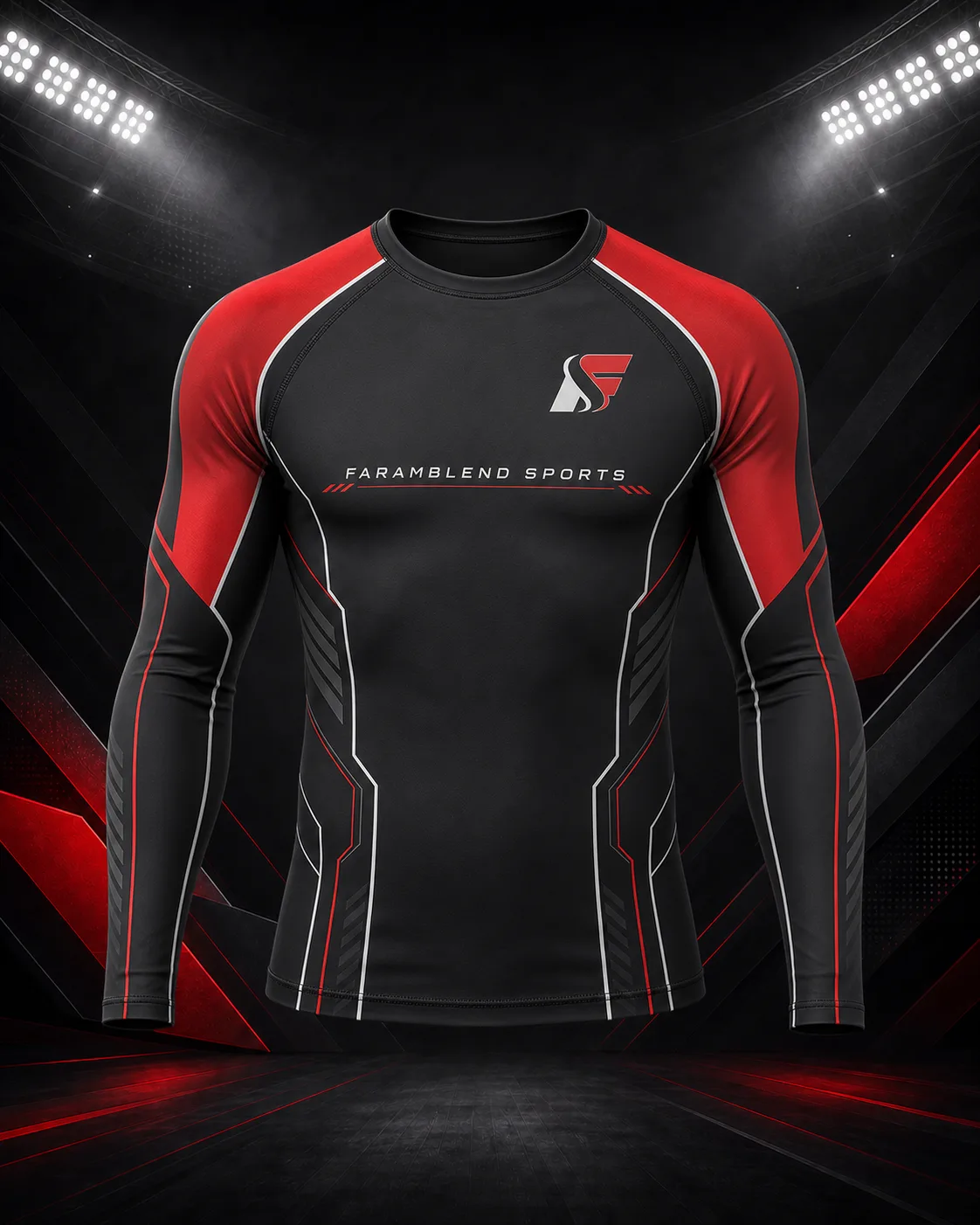 Flatlock Grappling Rash Guard — Custom Rash Guards | Faramblend Sports