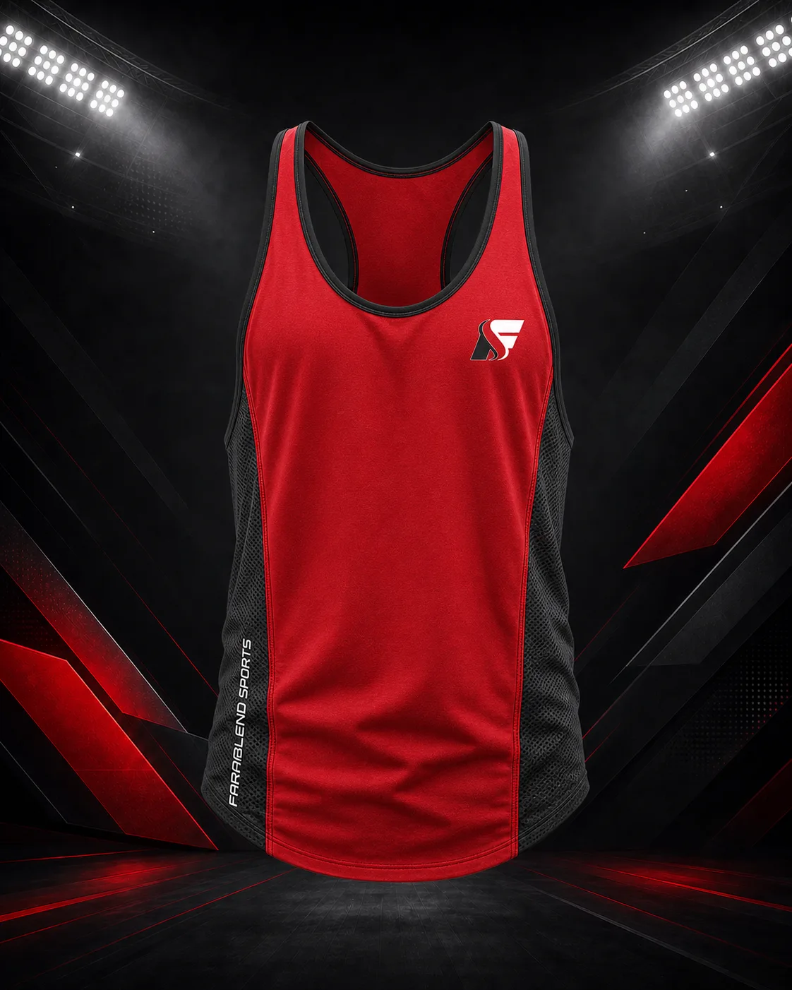 Mesh Panel Stringer Tank — Custom Stringer Tanks | Faramblend Sports