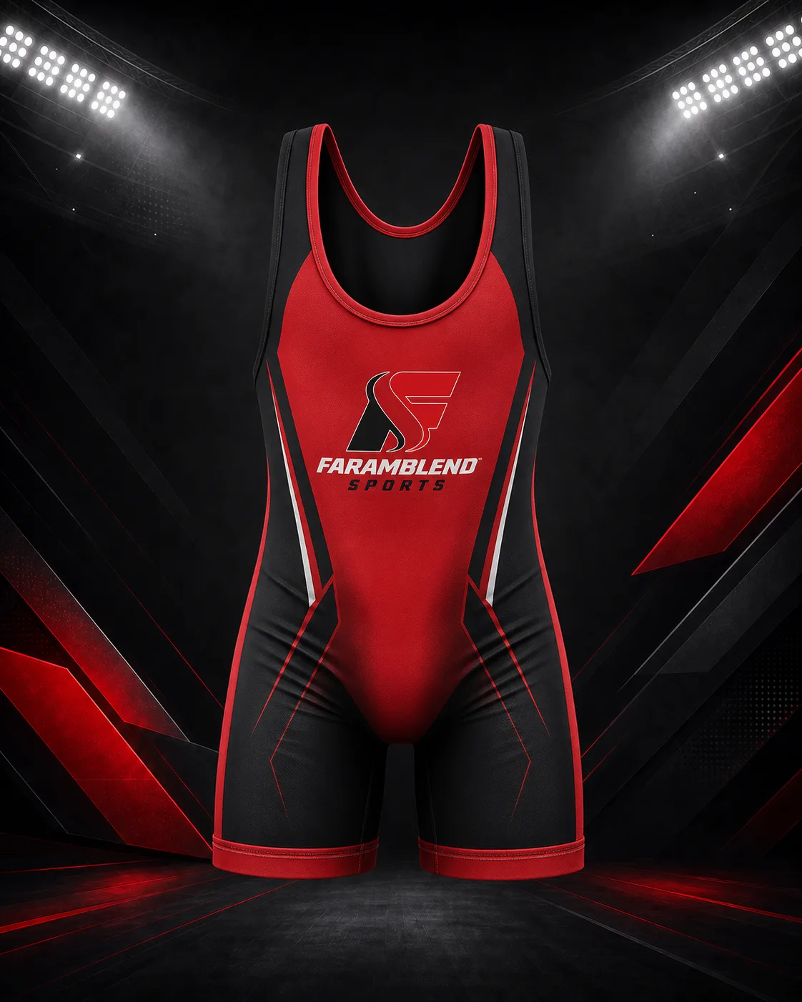 Youth-Cut Tournament Singlet — Custom Youth Wrestling Wear | Faramblend Sports